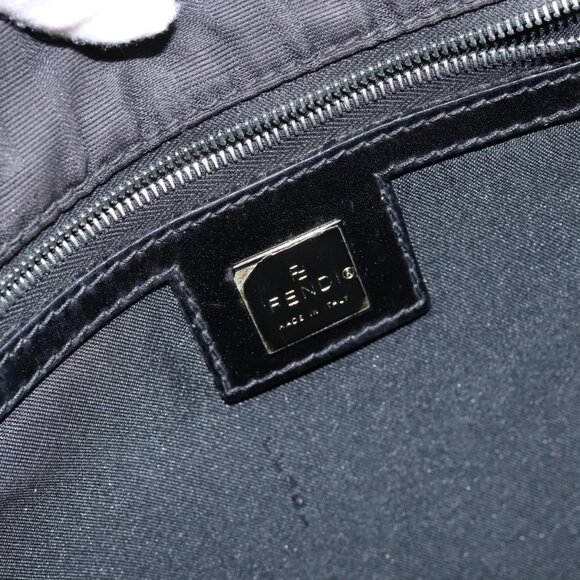 FENDI Zucca Canvas Hand Bag Black Auth ep11239 - Picture 12 of 16